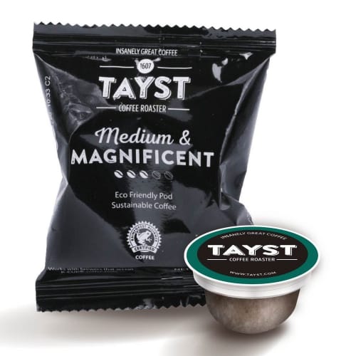 Tayst Medium & Magnificent Single-Serve Capsule Coffee, Regular